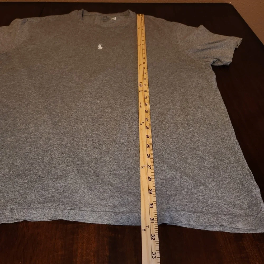 Polo Ralph Lauren T-Shirt‎ 2XB Men's Heathered Gray Short Sleeve Logo